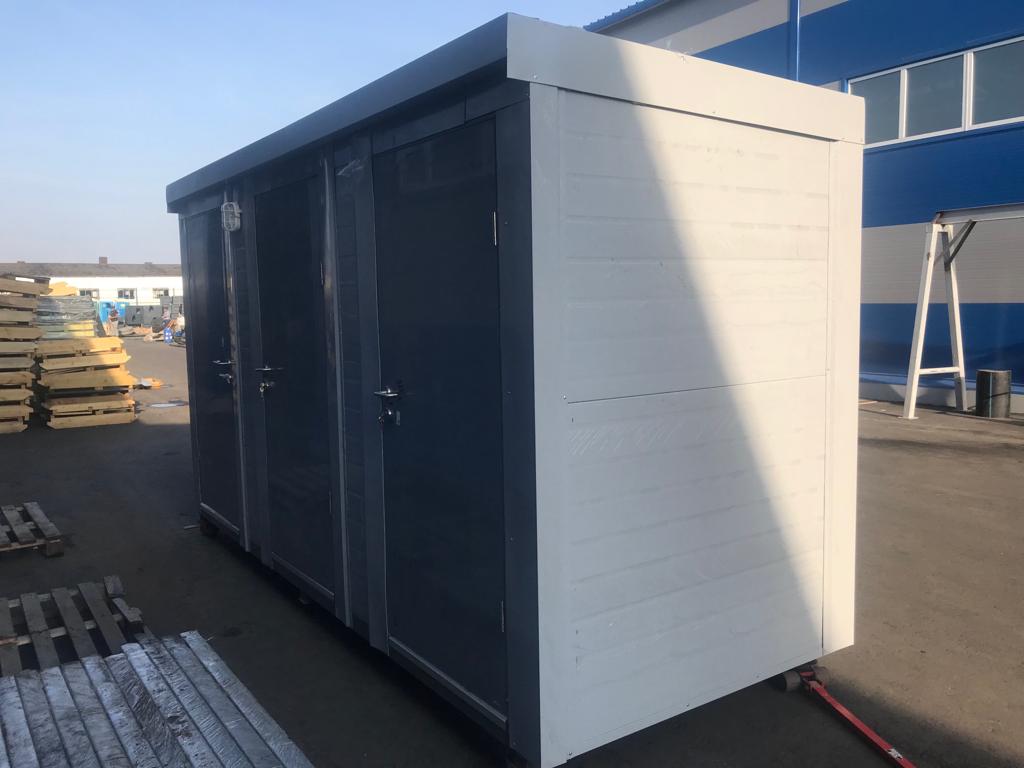 Автономный туалетный модуль ЭКОС-5 (тройной) (фото 4) в Реутове